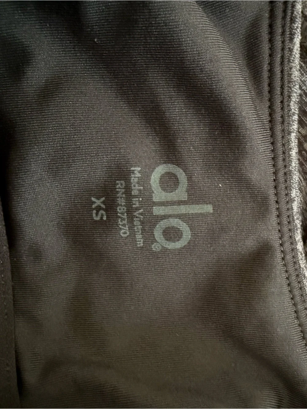 Alo Yoga Alosoft Heather Charcoal Tank Top with shelf bra